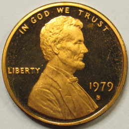 1979 S Lincoln Memorial Cent - Type 1 Proof - S mintmark penny 1979 S Lincoln Memorial Cent - Type 1 Proof - S mintmark penny