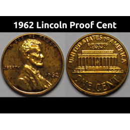 1962 Lincoln Memorial Proof...