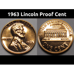 1963 Lincoln Memorial Proof...