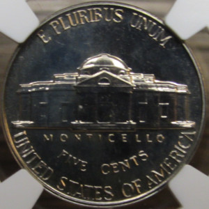 1961 Jefferson Nickel - NGC graded Proof 66 - professional certified proof coin