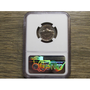 1962 Jefferson Nickel - vintage NGC graded Proof 66 - flashy nickel