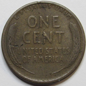 1912 S Lincoln Wheat Cent - antique San Francisco mintmark penny coin