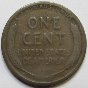 1915 S Lincoln Wheat Cent - antique San Francisco mintmark semi-key date wheat penny