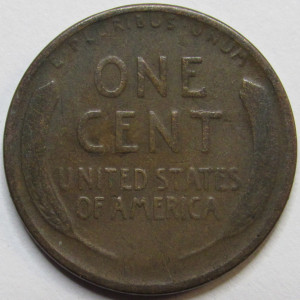 1922 D Lincoln Wheat Cent - antique better date Denver mintmark wheat penny