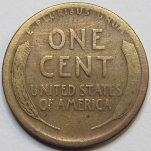 1914 S Lincoln Wheat Cent - antique better date San Francisco mintmark penny