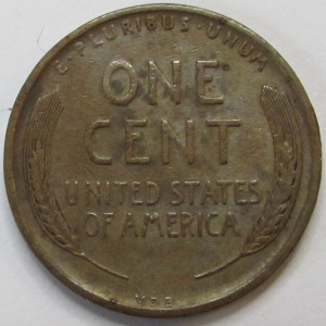 1909 VDB Lincoln Wheat Cent - antique first year of issue VDB wheat penny