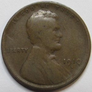 1910 S Lincoln Wheat Cent - antique lower mintage American S mintmark wheat penny