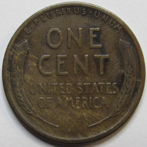 1913 S Lincoln Wheat Cent - antique San Francisco mintmark American wheat penny