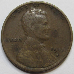 1915 S Lincoln Wheat Cent - antique San Francisco mintmark better date penny