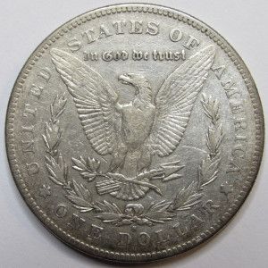 1879 S Morgan Dollar - Reverse of 1878 - antique S mint American silver dollar