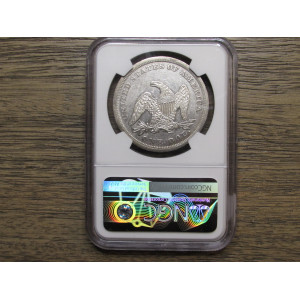 1843 Seated Liberty Dollar - NGC Graded - antique American silver dollar coin