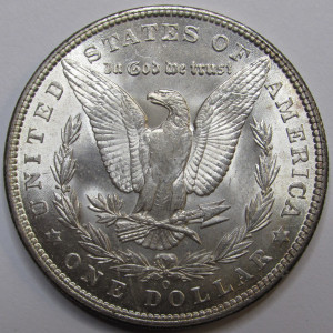 1902 O Morgan Dollar - antique uncirculated American silver dollar