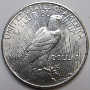 1926 D Peace Dollar - antique Denver mintmark American silver dollar