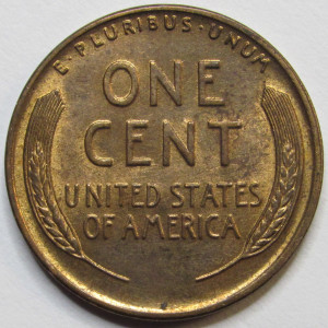 1935 Lincoln Wheat Cent - antique Great Depression era American wheat penny