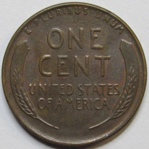 1937 Lincoln Wheat Cent - antique American wheat penny from Great Depression era