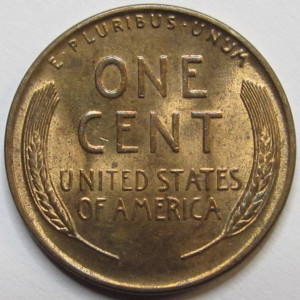 1937 Lincoln Wheat Cent - antique uncirculated American wheat penny