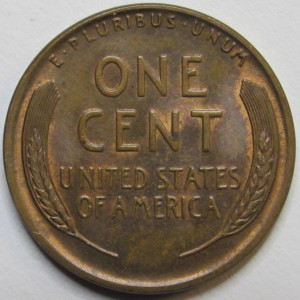 1939 Lincoln Wheat Cent - antique thirties American wheat penny