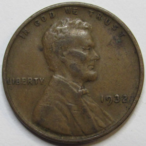 1932 Lincoln Wheat Cent - Great Depression era American wheat penny