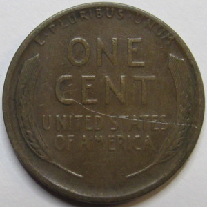 1918 S Lincoln Wheat Cent - antique San Francisco mintmark American wheat penny