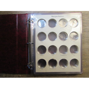 CAPS Album for Morgan Dollars - 1878 to 1891 - large professional grade silver dollar storage