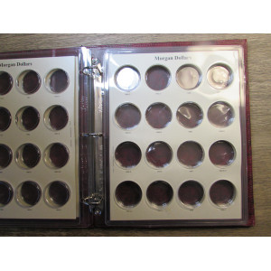 CAPS Album for Morgan Dollars - 1878 to 1891 - large professional grade silver dollar storage