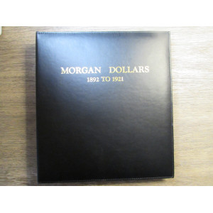 CAPS Album for Morgan Dollars - 1892 to 1921 - large black professional grade silver dollar album