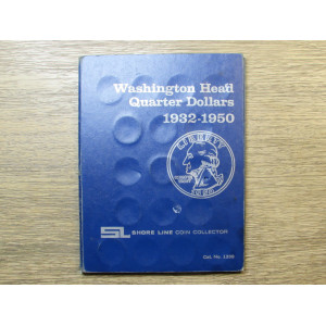 Shore Line folder for Washington Quarters - 1932-1950 - vintage coin supply