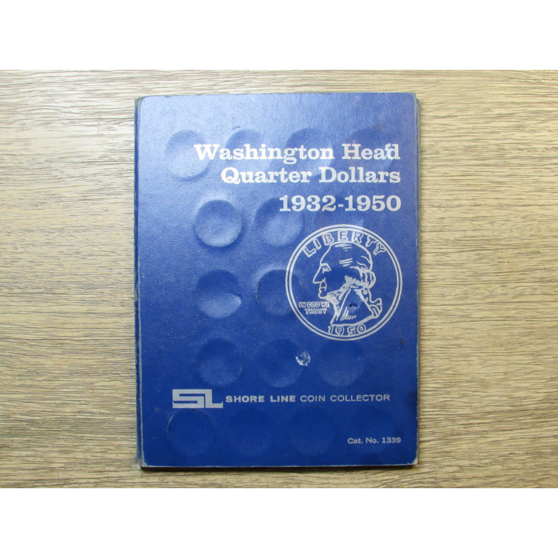 Shore Line folder for Washington Quarters - 1932-1950 - vintage coin supply