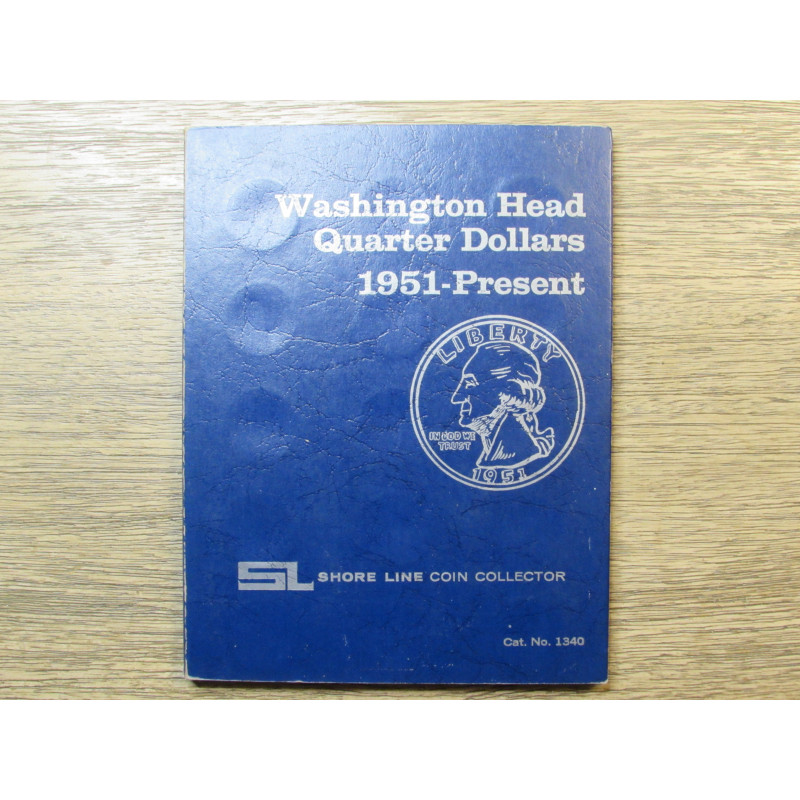 Shore Line coin folder for Washington Quarters - 1951 - 1971 - vintage supply