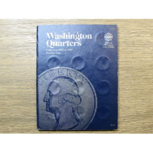 Whitman folder for Washignton Quarters - 1932-1945 - P/D/S - coin collecting supply
