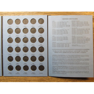Whitman folder for Lincoln Wheat Cents - 1909-1940 - vintage supply