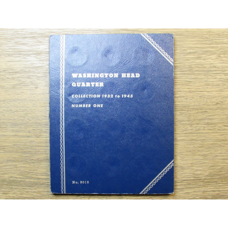 Whitman coin folder for Washington quarters - 1932-1945 - vintage coin supply