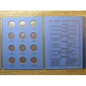 Whitman coin folder for Washington quarters - 1932-1945 - vintage coin supply