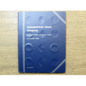 Whitman vintage coin collecting folder - Washington Quarters - 1932 to 1945