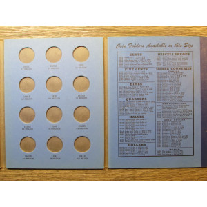Whitman vintage coin collecting folder - Washington Quarters - 1932 to 1945
