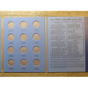 Whitman coin folder - 1946 to 1959 - vintage supply