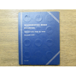 Whitman coin folder for Washington Quarters - 1932-1945 - vintage supply