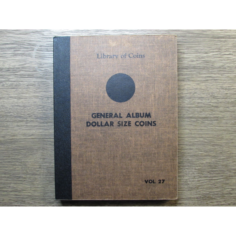 Library of Coins album for Silver Dollars - vintage coin supply