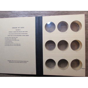 Library of Coins album for Silver Dollars - vintage coin supply