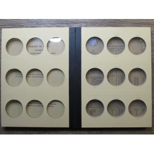 Library of Coins album for Silver Dollars - vintage coin supply