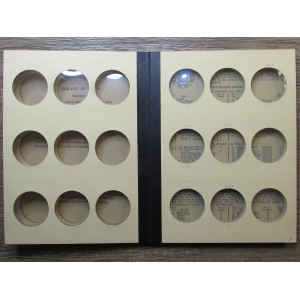 Library of Coins album for Silver Dollars - vintage coin supply