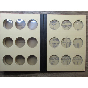Library of Coins album for Silver Dollars - vintage coin supply
