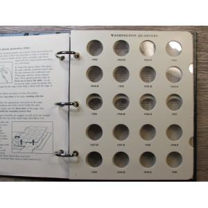 Littleton coin album for Washington Quarters - 1932-1967 - professional coin supply