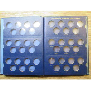 Whitman bookshelf coin album for Washington Quarters - 1932-1964 - vintage supply