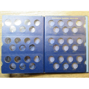 Whitman bookshelf coin album for Washington Quarters - 1932-1964 - vintage supply