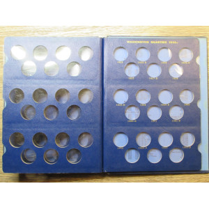 Whitman bookshelf coin album for Washington Quarters - 1932-1964 - vintage supply