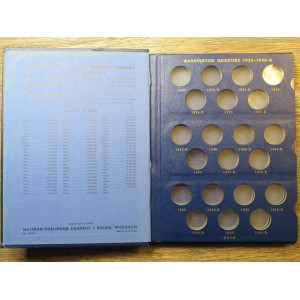 Whitman bookshelf album for Washington Quarters - 1932-1964 - vintage supply