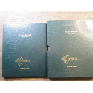 Intercept Shield coin album for Peace Dollars - 1921-1935 - with slipcase