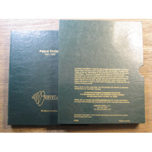 Intercept Shield coin album for Peace Dollars - 1921-1935 - with slipcase