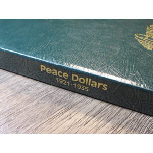 Intercept Shield coin album for Peace Dollars - 1921-1935 - with slipcase